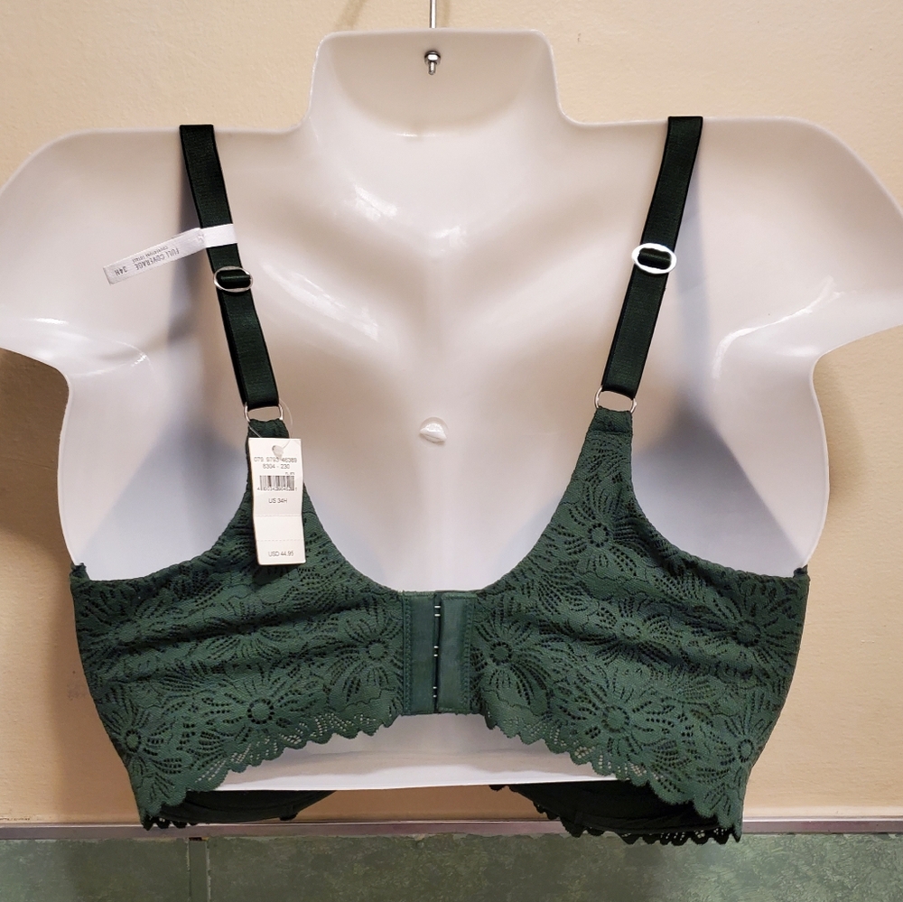 AERIE Green 34H Braw New With Tags Store Price $44.95 - Picture 4 of 10